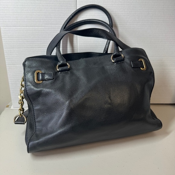 Michael Kors Black Hamilton Crossbody Hobo Bag - Picture 7 of 16